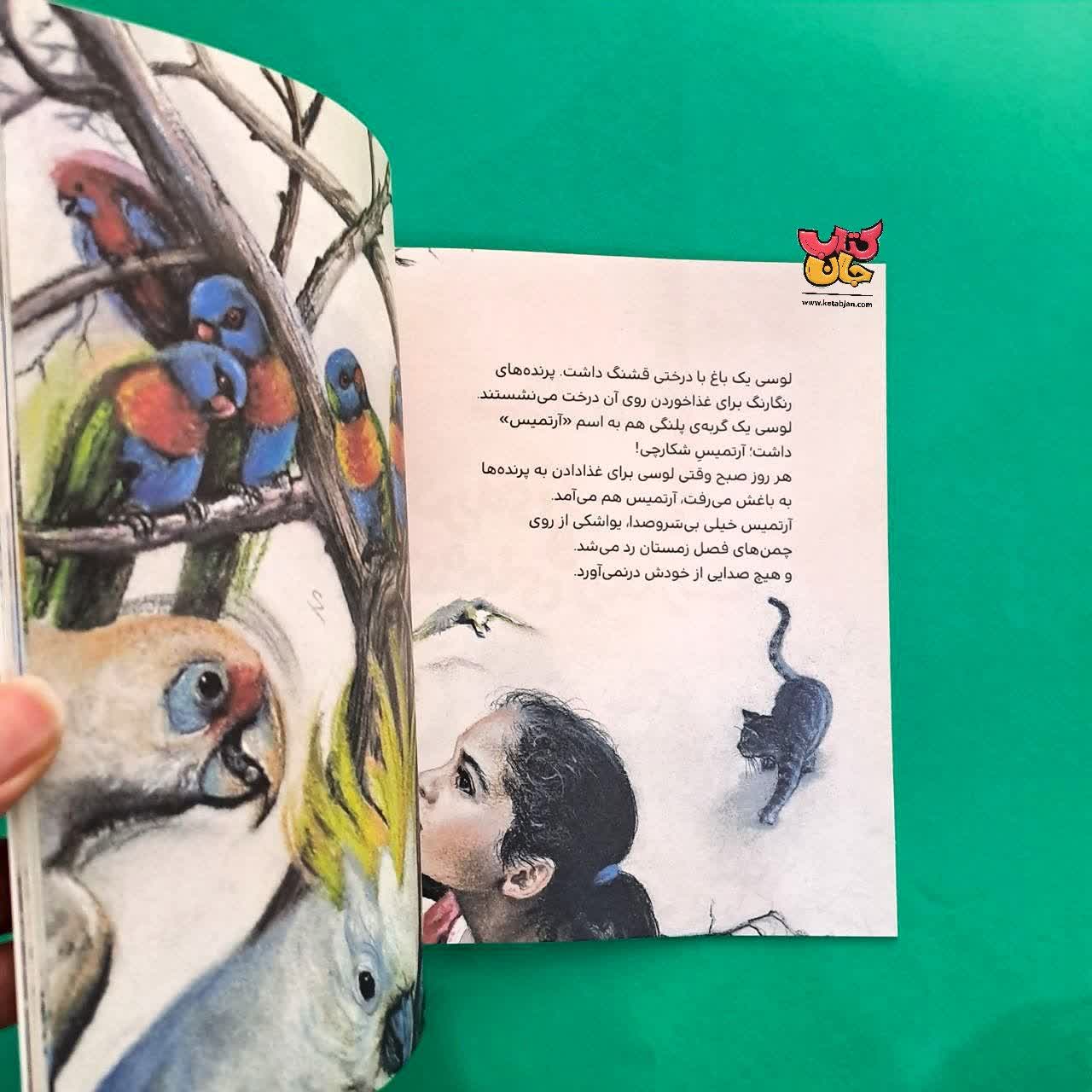 کتاب گربه لوسی و پرنده های رنگارنگ از مجموعه قصه های رنگین کمان 2