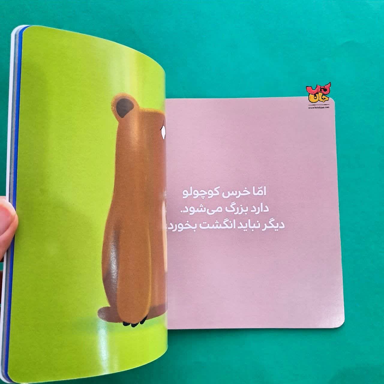 کتاب انگشت ها بالا  خرس کوچولو از مجوعه بچه ی باهوش 14